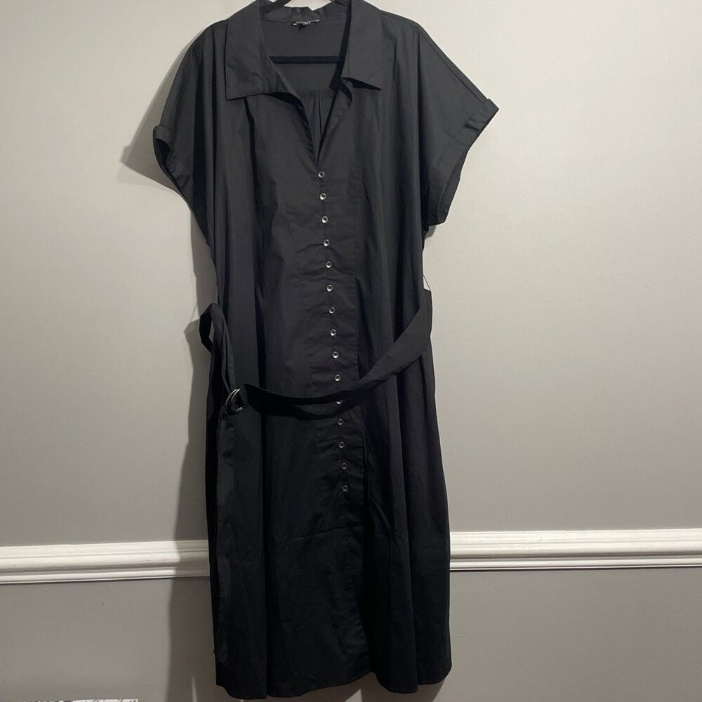 Universal Standard Sandy Dress 26/28 Stretch Poplin Soft Structured Plus Size